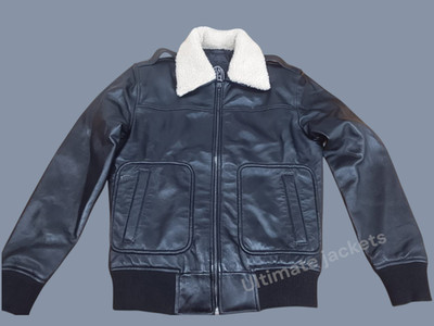 Bomber Pilot Flying Jacket Fur Collar Bomber Jacket Detachable Collar Jacket