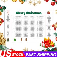 Jumbo Christmas Word Search Poster Family Christmas Event Christmas Game NEW
