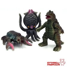 Iwakura Bullmark Space Amoeba Set Ganimes, Gezora, Kamebas Kaiju Sofubi 3.5in
