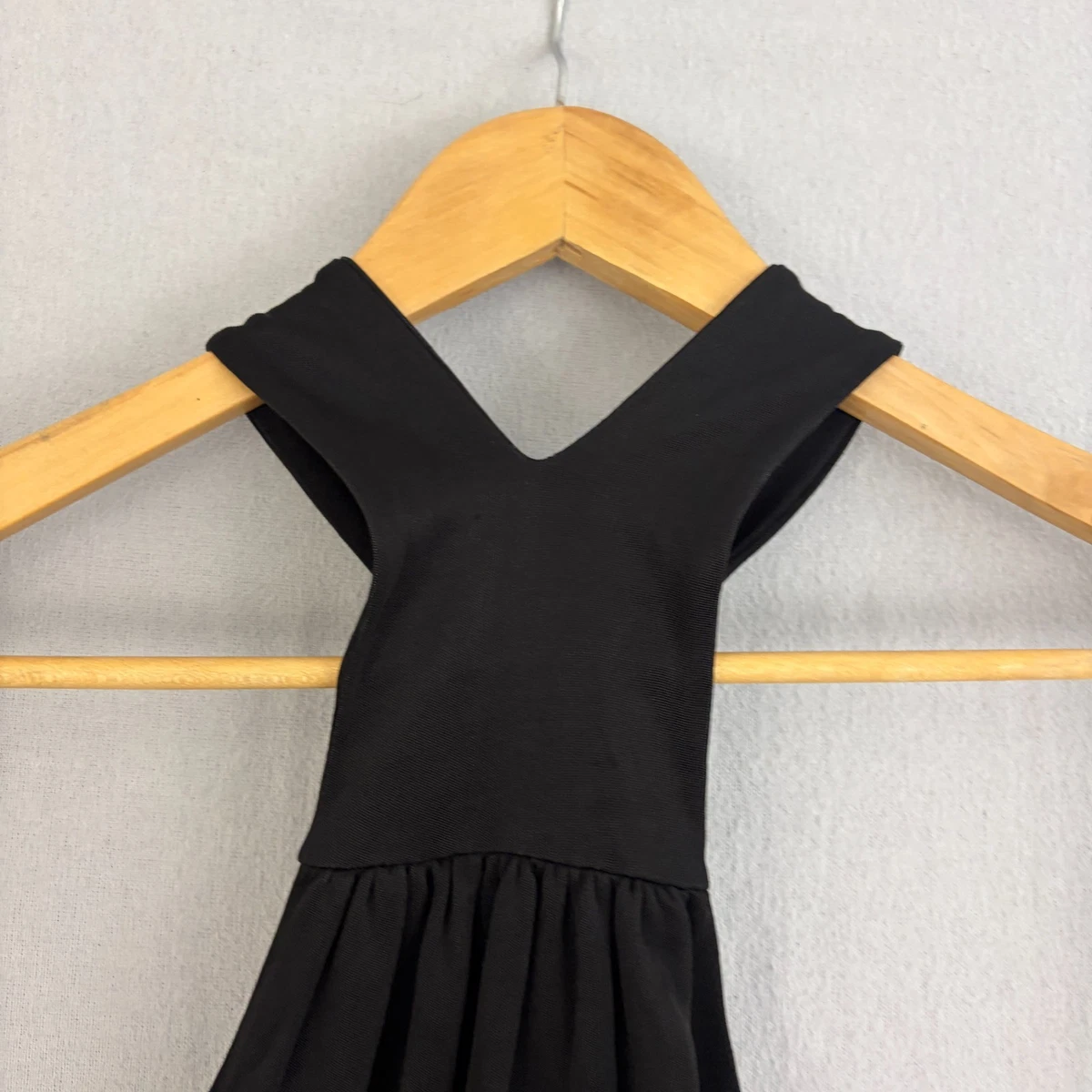 Witchery Top Womens Large Black Tank Halter Neck Knot Detail Cocktail Date Night