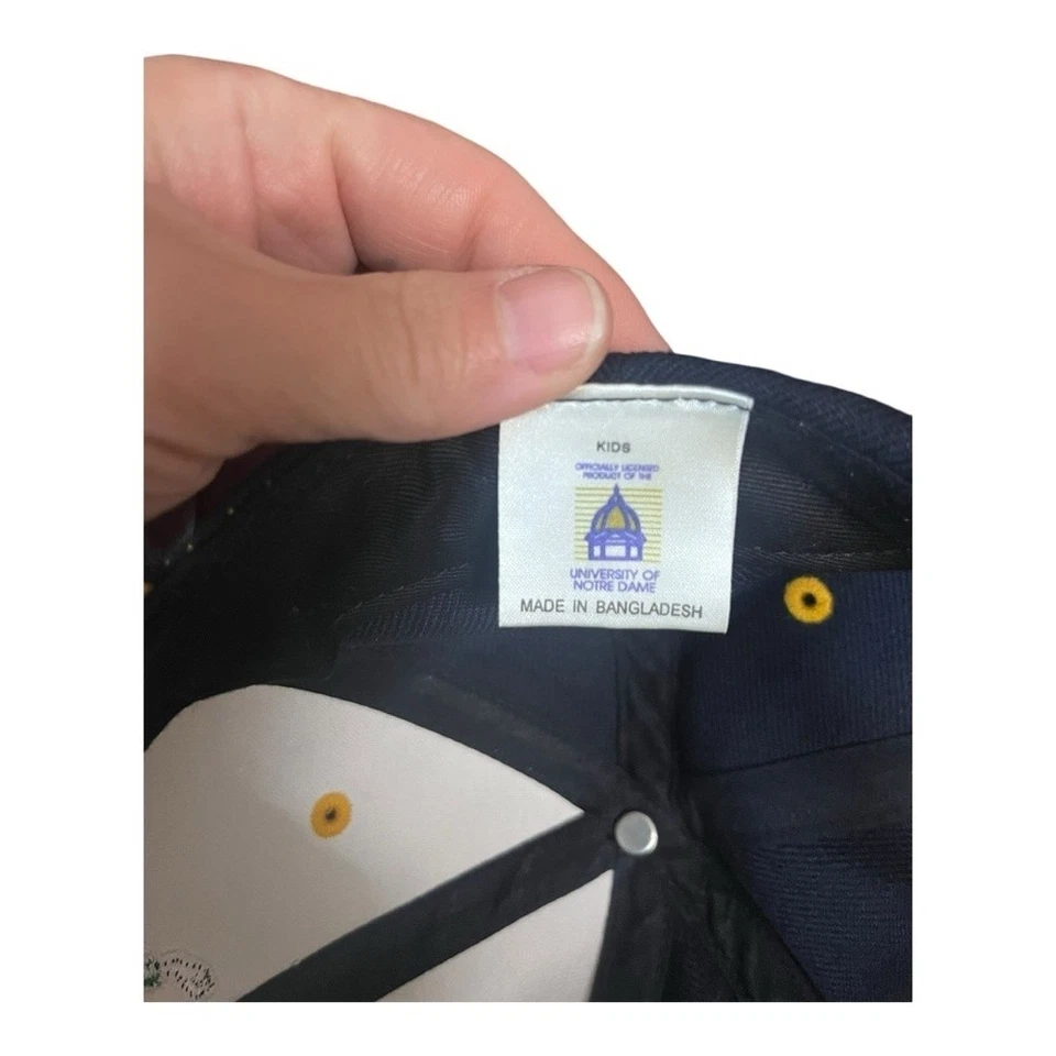 Винтажная боевая ирландская регулируемая бейсболка PUMA Kids Notre Dame - Изображение 4 из 4