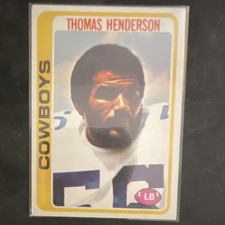 Topps 1978 Thomas Henderson Rookie Base Set #213 Dallas Cowboys Football Card. rookie card picture
