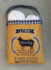 Sheep Feed Sack by Carriage House Samplings cross stitch pattern