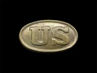 US Brass Oval Original Civil War (1861-65) Belt Buckle Militaria Collectible