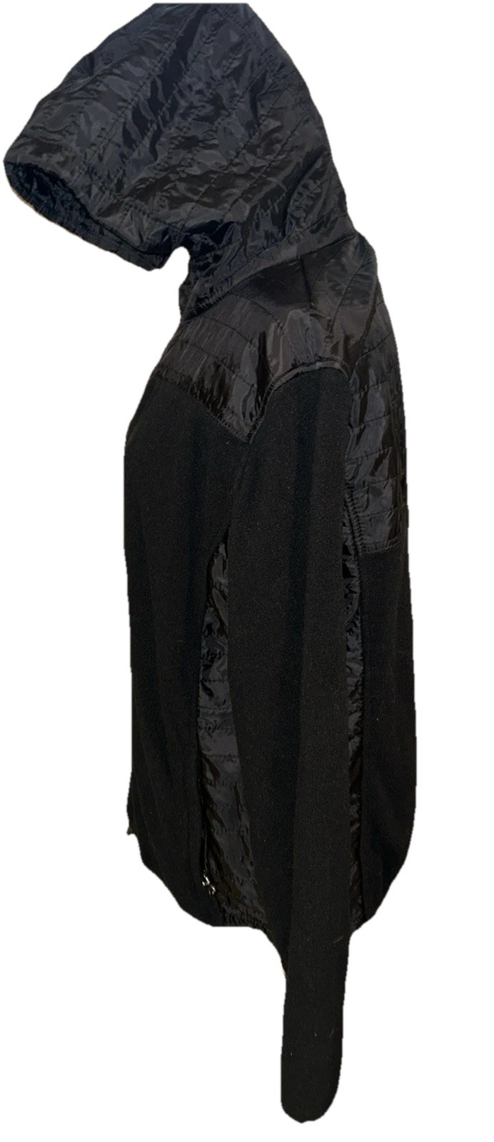 Vantage Medium 100% Polyester Full Zip Black Long… - image 5