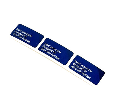 3x Intel processor designed for ultra-thin laptops Sticker Decal 37mmx19mm