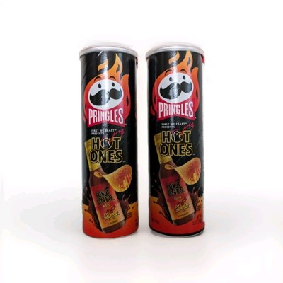  New Limited Edition Pringles HOT ONES Los Calientes Rojo Potato Chips 2pk
