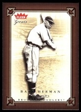 Babe Herman 2004 Fleer Greats of the Game #101 Dodgers MLB READ FREE SHIPPING