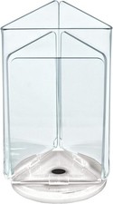 193726-WHT 4x6 Three-Sided Revolving Sign  Menu Holder Vertical Acrylic Display