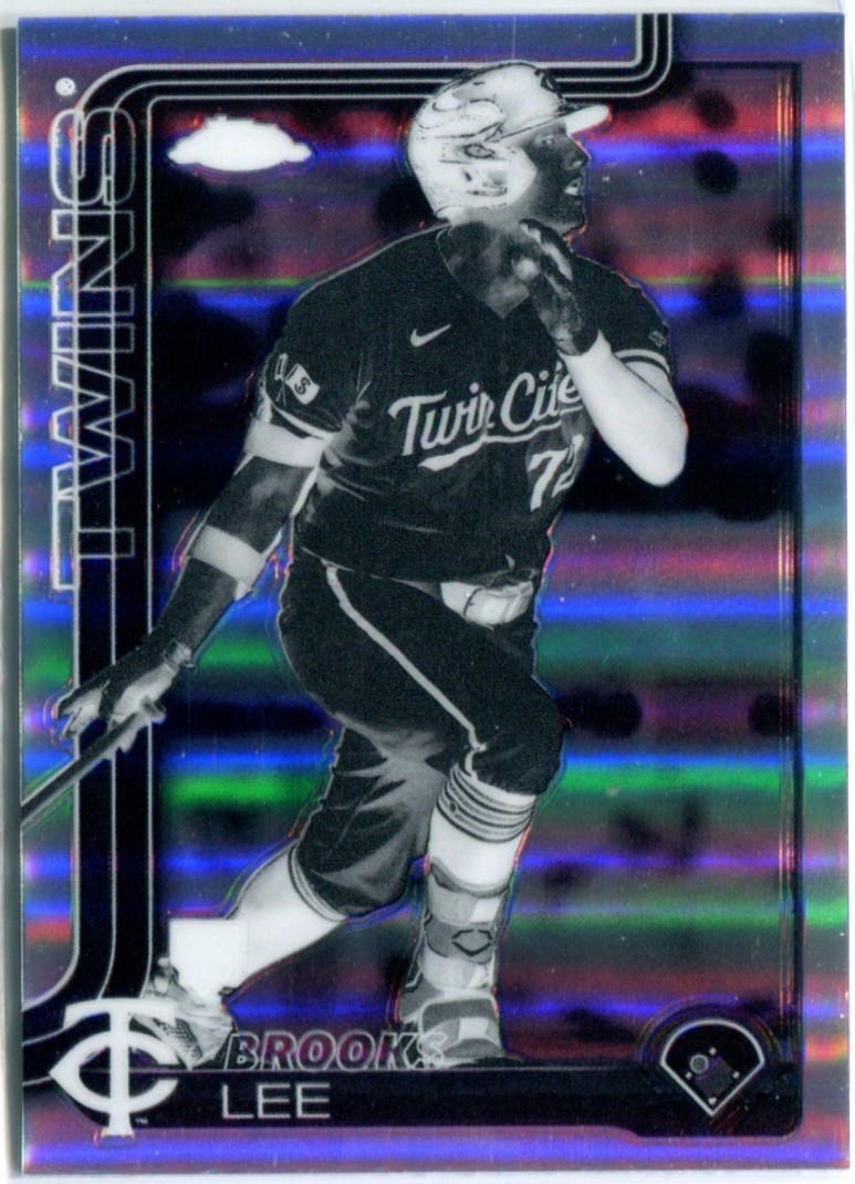 BROOKS LEE 2025 Topps Chrome NEGATIVE REFRACTOR RC #234