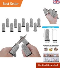 High-Performance Cut Resistant Finger Cots - 10 Reusable Sleeves for All Tasks