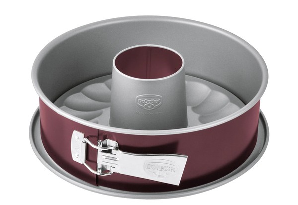Springform Dr. Oetker 26Cm Antihaft Bicolor Rot Stahlblech Rohrboden Rund-image