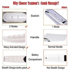 Electric Head Scalp Massage Comb Red Light Therapy Hair Growth Vibration Massage