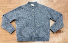 La Maille Sézane Gaspard Button Cardigan Sweater Kid Mohair Wool Gray Size XS