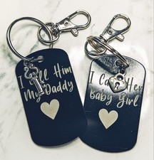 Couples Dog Tags with Charms