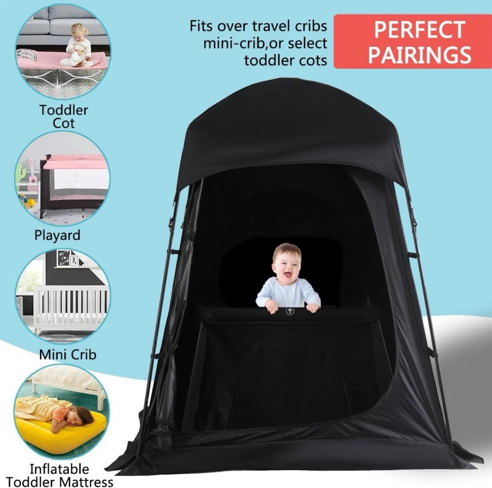 Tienda Yolove Cuna Blackout para Pack N Play Transpirable Bebé Dormir Tienda Play Cove Foto 2 de 4