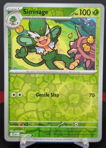 Pokemon Simisage 005/086 Reverse Holo Black Bolt English