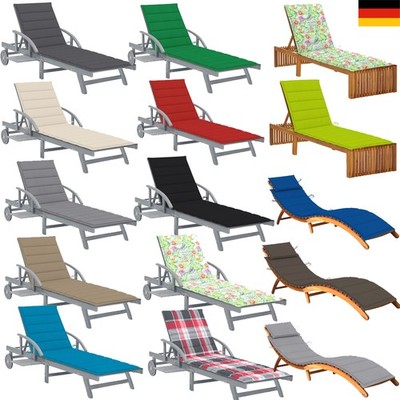 Outdoor Garten Sonnenliege mit Auflage Klappliege Relaxliege Gartenliege DHL