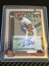 2025 Topps Chrome - Rookie Autographs Thomas Saggese #RA-TSA (AU, RC)