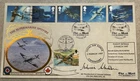 GB QEII 1997 Johnnie Johnson Signed Architects Of The Air Flown In Spitfire FDC