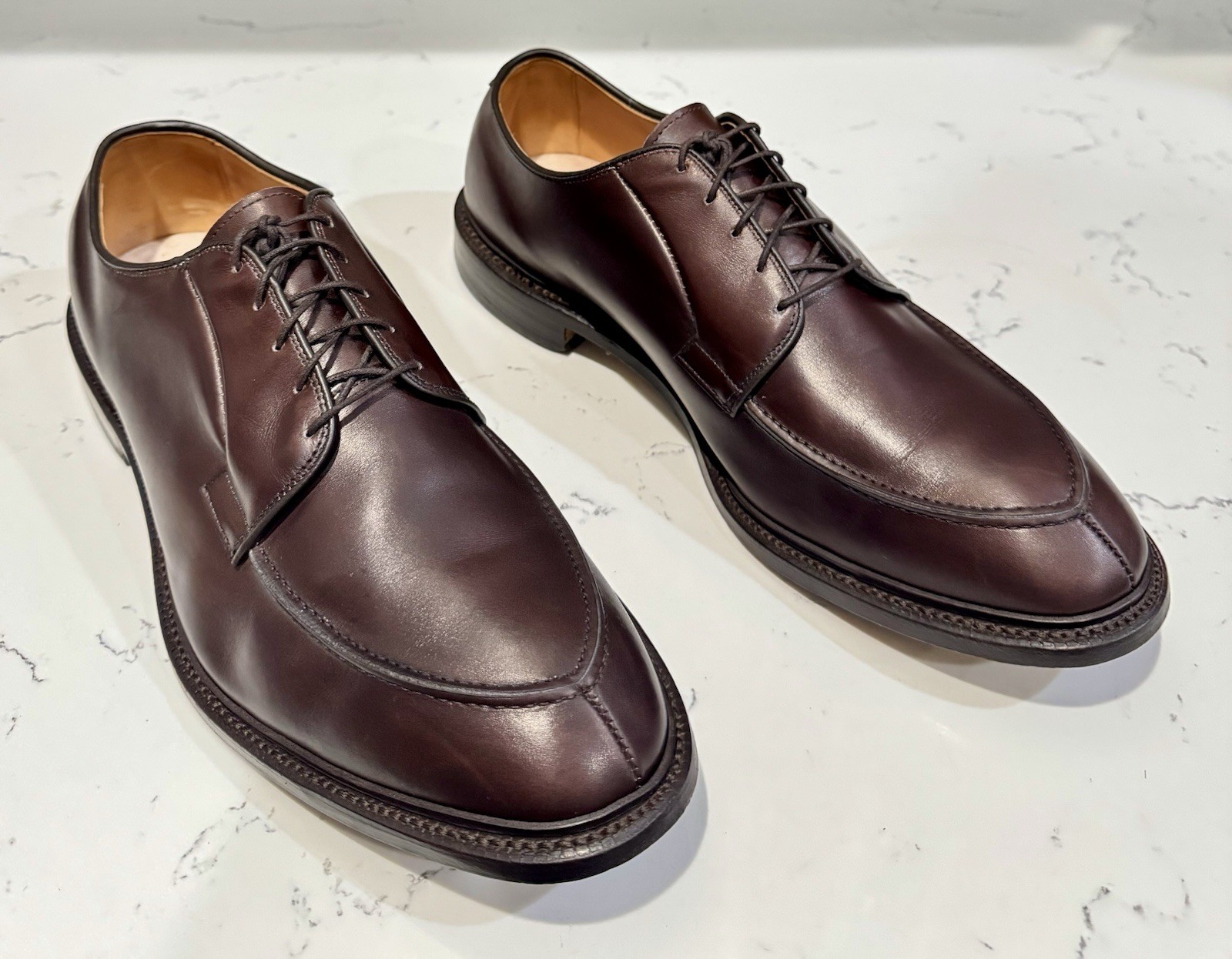 Allen Edmonds Seneca Brown Split Toe Derby Bluche… - image 2