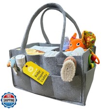 SAVUK Baby Diaper Caddy Organizer Portable Newborn Shower Basket Gifts Storag