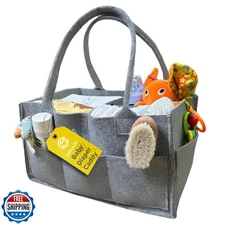 SAVUK Baby Diaper Caddy Organizer Portable Newborn Shower Basket Gifts Storag