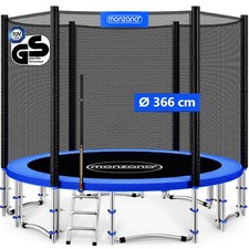 MONZANA® Trampolin Gartentrampolin Kindertrampolin Outdoor Komplettset Ø 366 cm