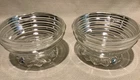 Set Of 2 Vintage Anchor Hocking Manhattan Sherbet Dishes Clear Glass