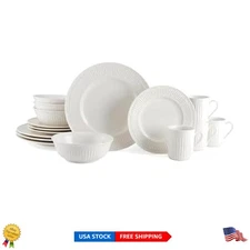 Elegant Italian Countryside Porcelain Dinnerware Set, Service for 4 - 16 Pieces