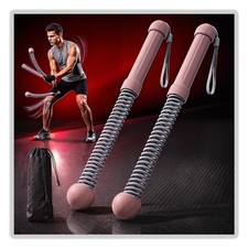 2026Upgraded Weighted Ropeless Battle Ropes for Home Gym Travel 2Pack 4MM St...