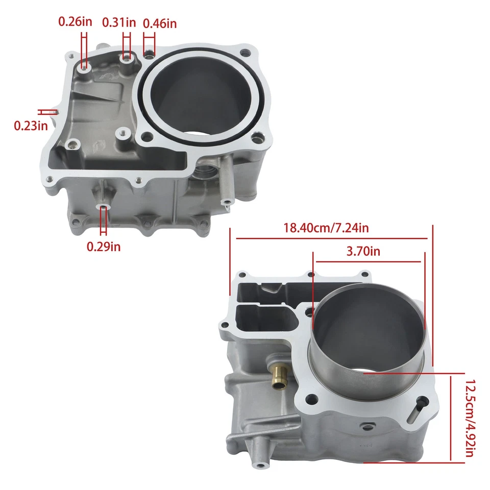12100-HN2-000 Cylinder Piston Kit For Honda Foreman Rubicon 500 TRX500FA 2001-14 Foto 2 de 4