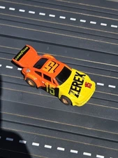 Vintage Marchon MR-1 Neon Yellow Orange #15 Porsche 935 Turbo HO Slot Car Zerex