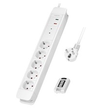  LogiLink Steckdosenleiste 5-fach,5xCEE 7/3 m.Fernb  UK IMPORT ACC NEW