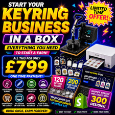 START YOUR BUSINESS TODAY! | Complete Sublimation Keyring Business in a Box