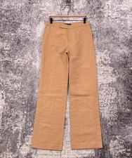 Vintage Ralph Lauren Black Label Pants 6 Womens Cotton Linen Relaxed Trouser