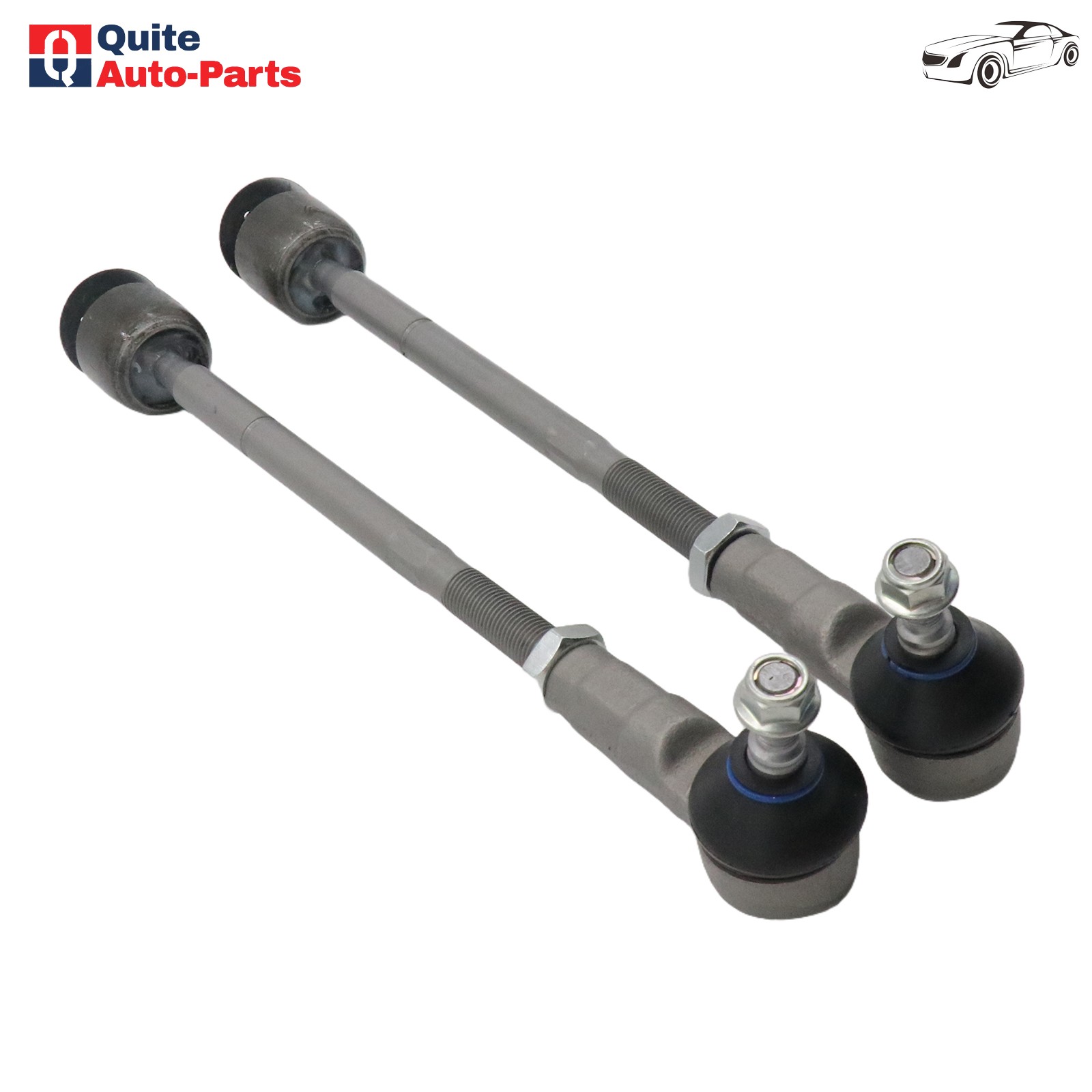 Pair Outer Tie Rod End Kit For Fit Maserati GranTurismo GranCabrio Quattroporte