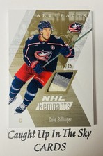 2025-26 Upper Deck Artifacts Cole Sillinger “NHL Remnants” Game Used Patch 16/25