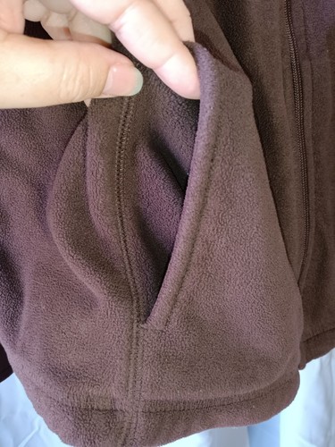 SJB Active Jacket Brown Fleece Body Warmth Full Zip Athleisure Women's Med - Picture 3 of 11
