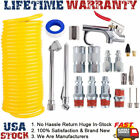 20pcs/set 25 Ft Air Compressor Accessory Kit Tools Recoil Hose 1/4" Gun Nozzles