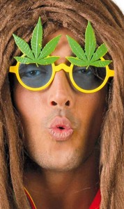 Marijuana Cannabis Ganja Feuille Soleil Drole Rasta Homme Herbes Deguisement Ebay