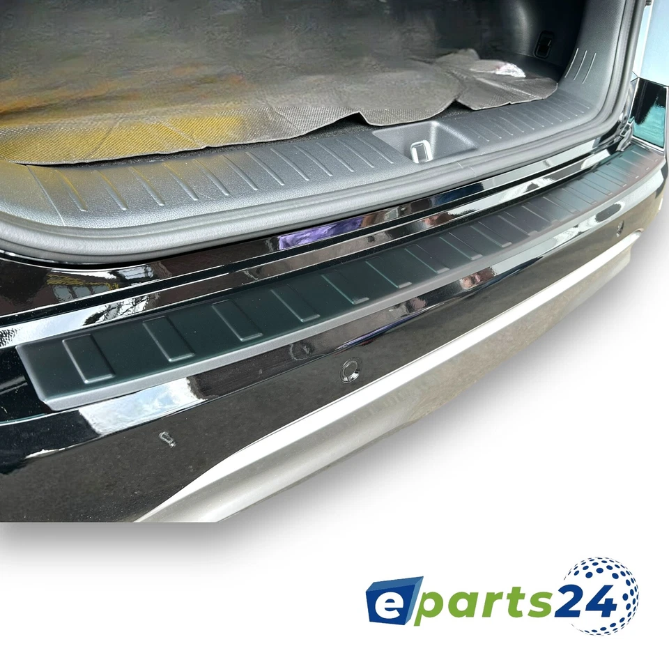 Protector de borde de carga adecuado para Volvo XC60 II 2ª generación a partir del año 2017 - acero inoxidable negro - Imagen 4 de 4