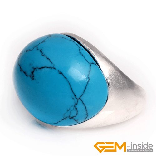 19x25mm Oval Gemstone Beads Tibetan Silver Marcasite Fashion Jewelry Ring #7-#9 - Picture 10 of 45