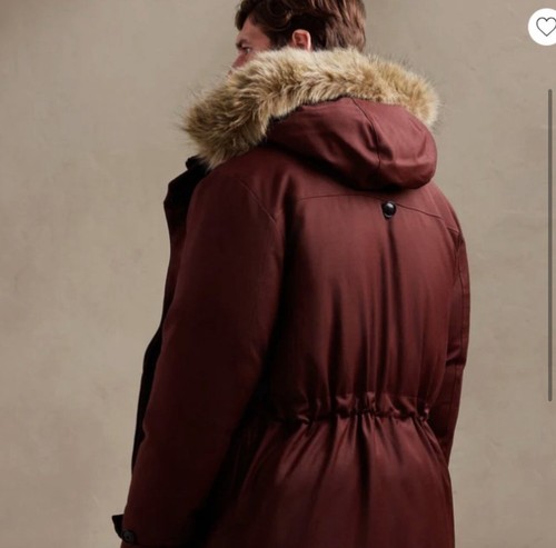 Parka repelente al agua reciclada Banana Republic en Merlot talla grande nueva con etiquetas - Imagen 2 de 5