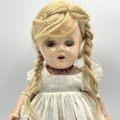 1930s Madame Alexander McGuffey Ana 13 Inch Composition Doll All