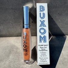 BUXOM Plump Shot Sheer Tint Lip Serum Collagen Infused Get Naked 0.14oz