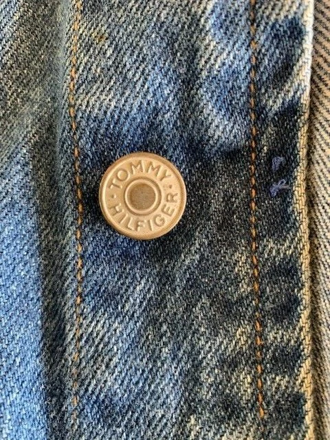 Tommy Hilfiger Denim Chaleco Para Hombre Talla XL Jean Chaqueta Lavada a la Piedra Foto 4 de 4