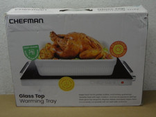 Chefman Compact Glasstop Warming Tray with Ad...