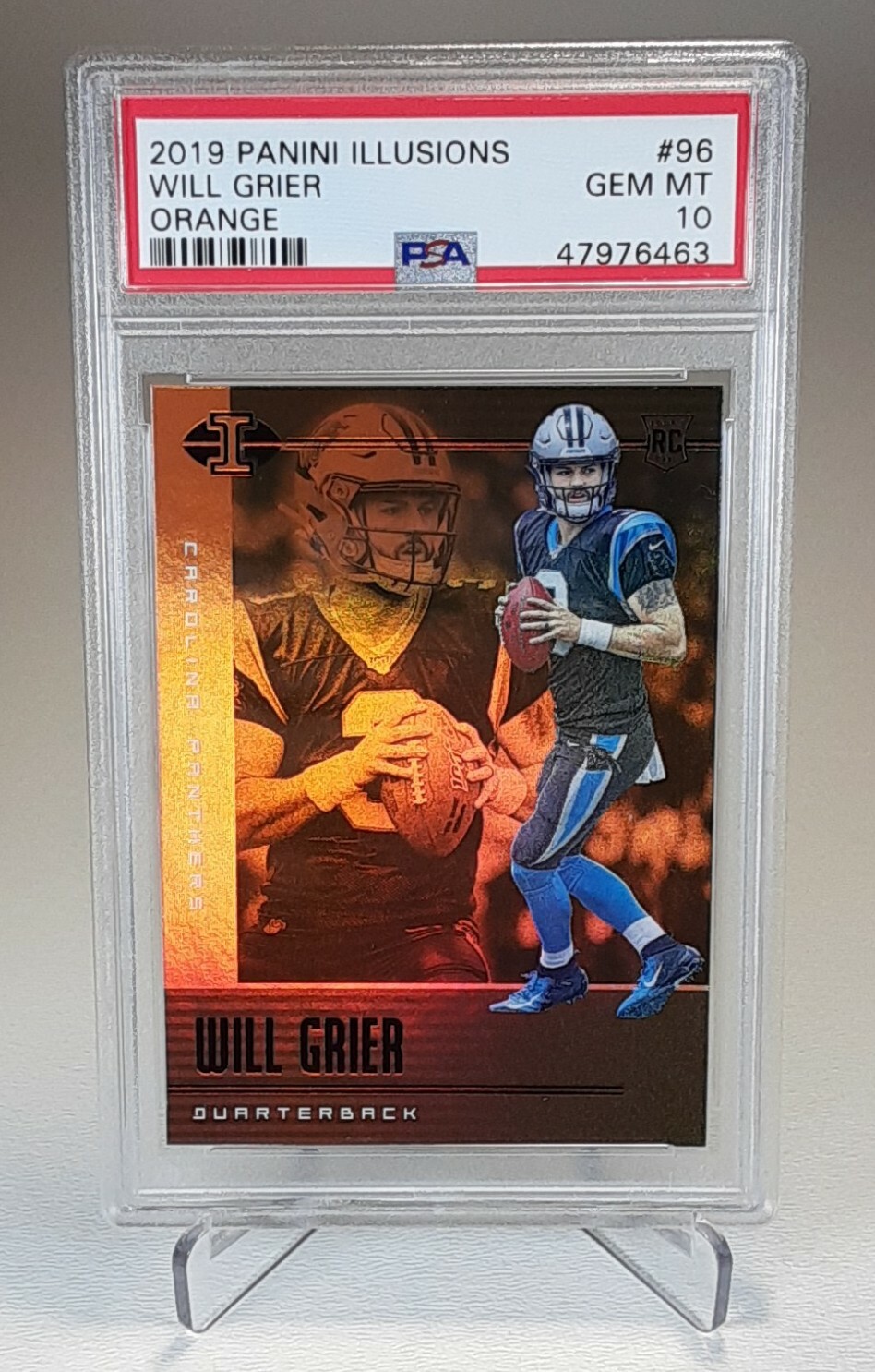Will Grier Panini Illusions #96 Orange