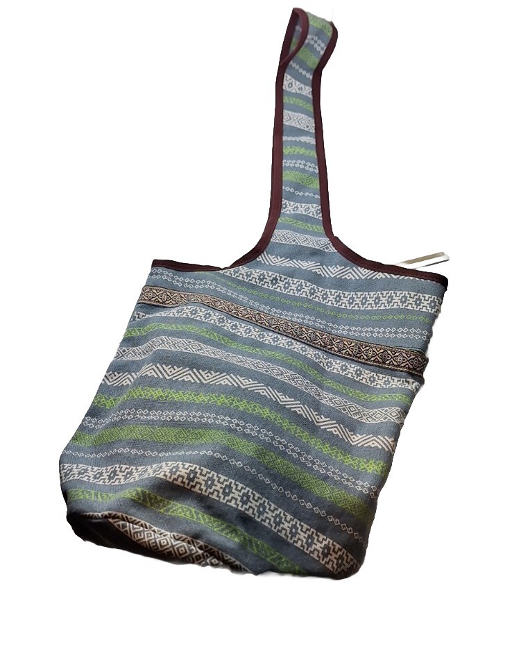 Western Festival Multicolor Geometric Bag Baja Unique Backpack Ethics Hippie Drug Rug Fabric Gypsy  main image 2